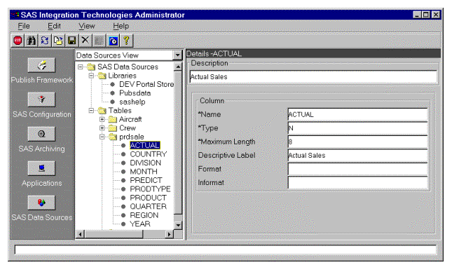 IT Administrator window; column details