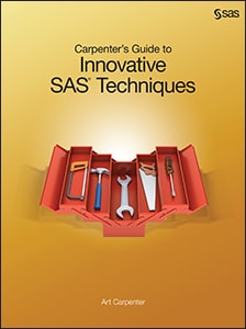 Carpenter's Guide to Innovative SAS Techniques book cover